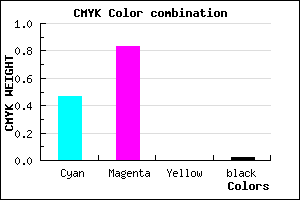 #842BFB color CMYK mixer