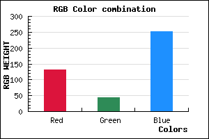 rgb background color #842BFB mixer