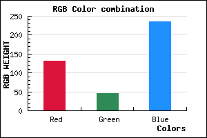 rgb background color #842DEB mixer