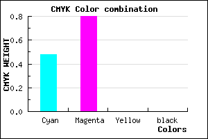 #8432FF color CMYK mixer