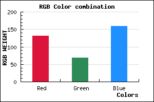 rgb background color #84459F mixer