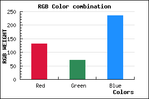 rgb background color #8448EC mixer
