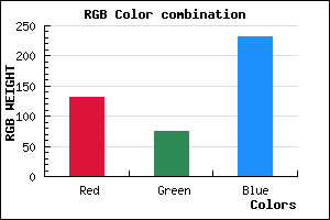 rgb background color #844BE7 mixer