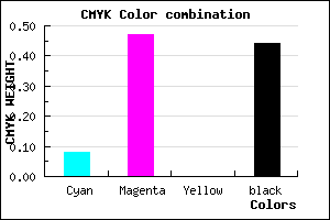 #844C90 color CMYK mixer