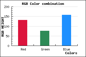rgb background color #844C9E mixer