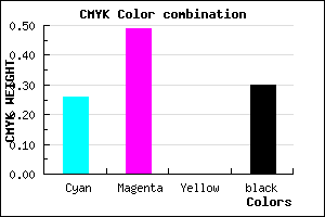 #845AB2 color CMYK mixer