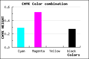 #845ABA color CMYK mixer