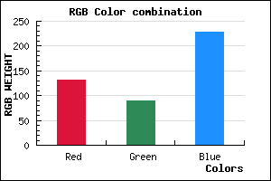rgb background color #845AE4 mixer