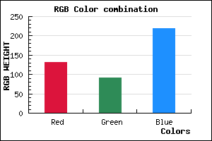 rgb background color #845BDB mixer