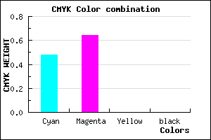 #845BFF color CMYK mixer