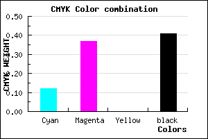 #845E96 color CMYK mixer