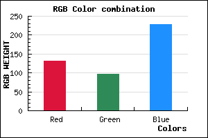 rgb background color #8460E4 mixer
