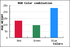 rgb background color #8460E6 mixer
