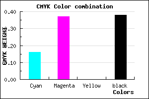 #84639D color CMYK mixer
