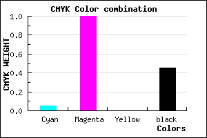 #85008C color CMYK mixer