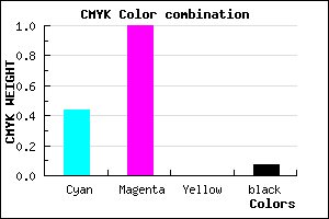 #8500ED color CMYK mixer