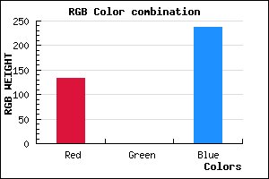 rgb background color #8500ED mixer