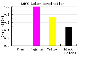 #850025 color CMYK mixer