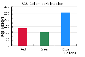 rgb background color #8567FF mixer