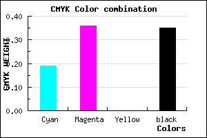 #8569A5 color CMYK mixer