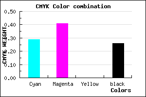 #856EBC color CMYK mixer