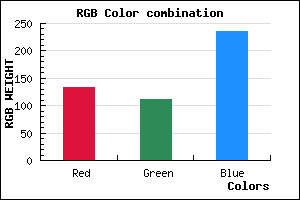rgb background color #8570EC mixer