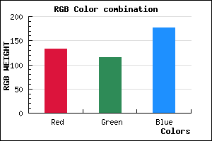 rgb background color #8573B1 mixer