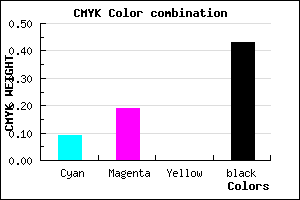 #857692 color CMYK mixer