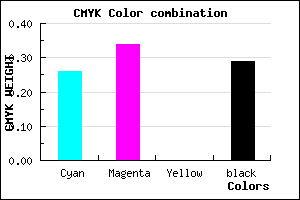 #8576B4 color CMYK mixer