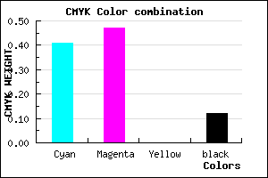 #8576E0 color CMYK mixer