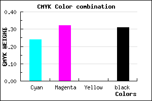 #8577B0 color CMYK mixer