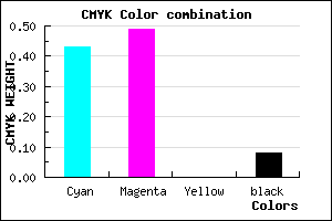 #8577EB color CMYK mixer