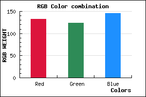 rgb background color #857C92 mixer