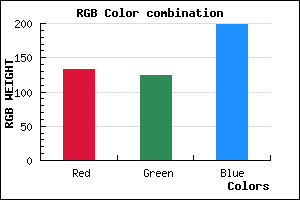 rgb background color #857CC6 mixer