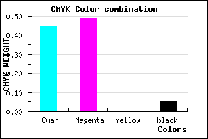 #857CF2 color CMYK mixer
