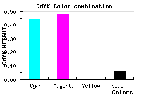 #857DEF color CMYK mixer