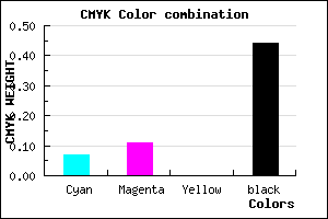 #857F8F color CMYK mixer