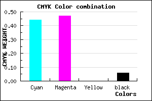 #857FEF color CMYK mixer