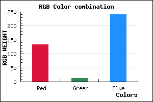 rgb background color #850DF0 mixer