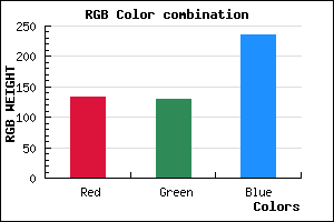 rgb background color #8582EC mixer