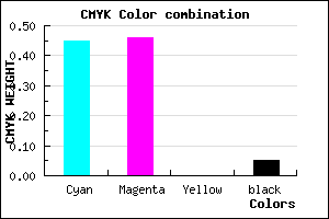 #8582F2 color CMYK mixer