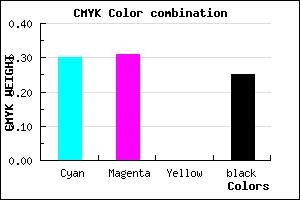 #8583BF color CMYK mixer