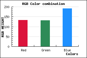rgb background color #8583BF mixer