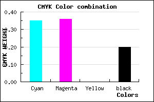 #8583CD color CMYK mixer