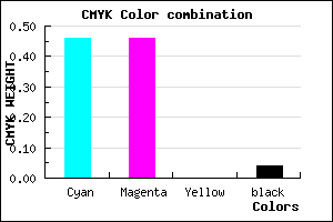 #8585F5 color CMYK mixer