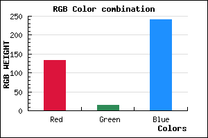 rgb background color #850FF0 mixer