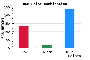 rgb background color #8510EC mixer