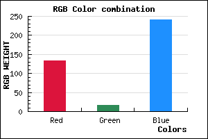 rgb background color #8510F0 mixer