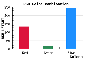 rgb background color #8512F5 mixer