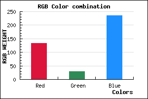 rgb background color #851DEB mixer